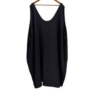 Universal Standard NEW Remi Crepe Sleeveless Dress In Black Size 4XL